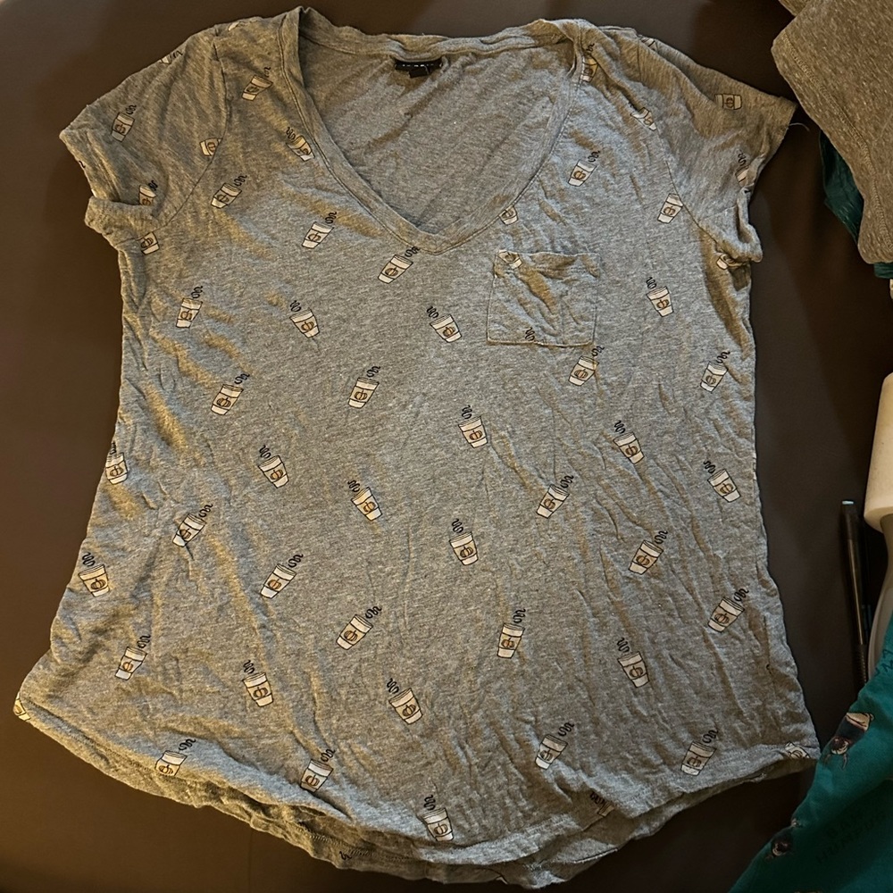 Torrid pumpkin spice latte short sleeve t-shirt size 00